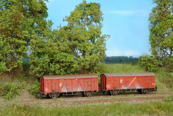 Stavebnice 2 ks krytých vozů Gkks/Zt – foto 1