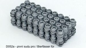 Náklad pivních sudů zarovnaný