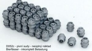 Náklad pivních sudů neúplný