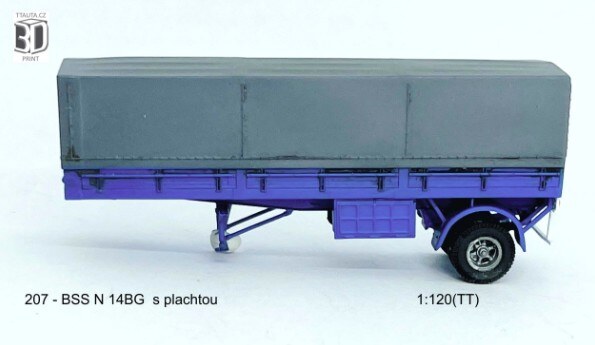 Stavebnice návěsu BSS N-14BG s plachtou