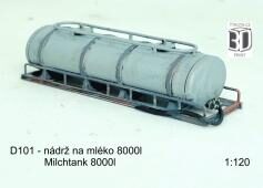 Nádrž na mléko 8000l