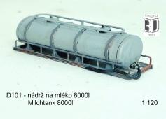Nádrž na mléko 8000l – foto 1
