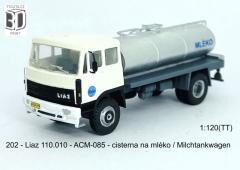 Liaz 110.010 Strojobal ACM-085 cisterna na mléko