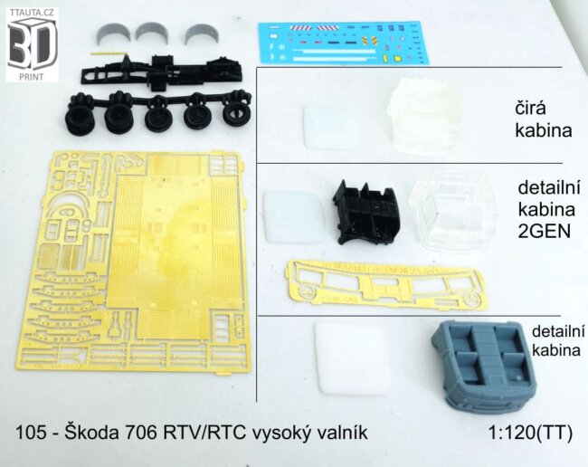 Stavebnice Škoda 706 RTV/RTC vysoký valník – foto 5