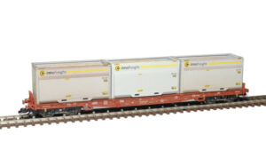 Kontejnerový vůz Sgs 11 ČD/ČDC 1:120