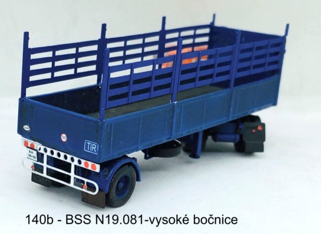 Návěs BSS N19.081 bez plachty se střechou