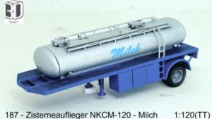 Cisternový návěs NKCM-120 na mléko