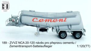 Návěs – přepravník cementu ZVVZ NCA 20-120