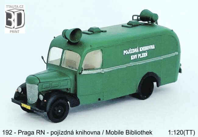 Stavebnice Praga RN – pojízdná knihovna