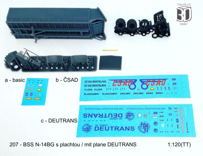 Stavebnice návěsu BSS N-14BG DEUTRANS – foto 1