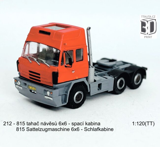 Stavebnice tahače 815-2 6×6 spací kabina