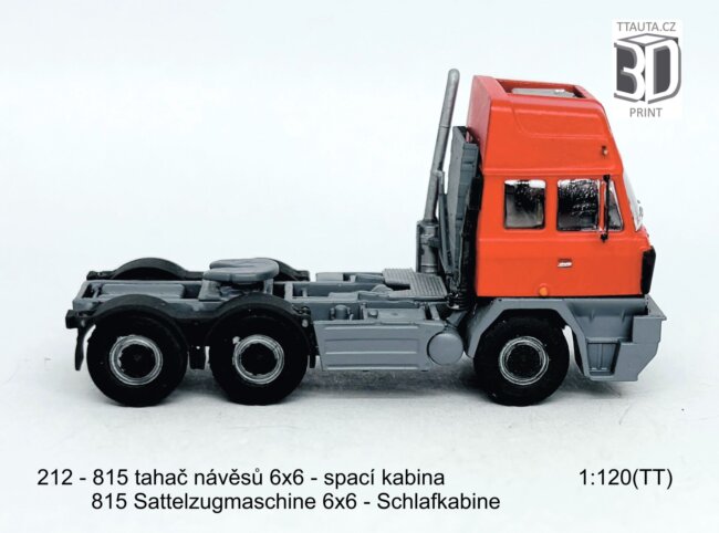 Stavebnice tahače 815-2 6×6 spací kabina – foto 6