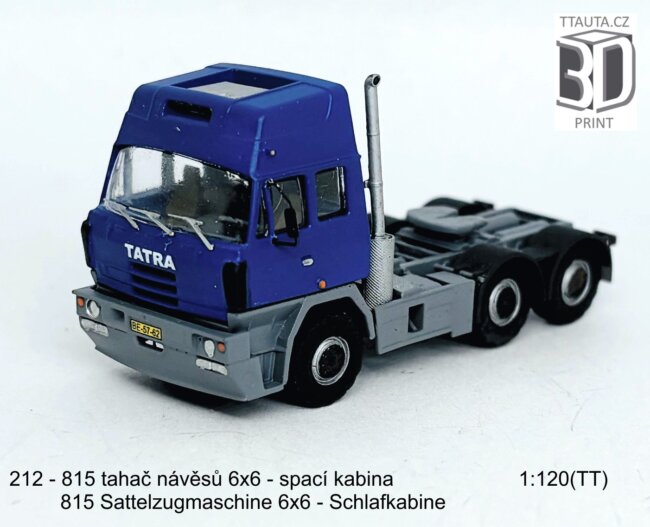Stavebnice tahače 815-2 6×6 spací kabina – foto 1