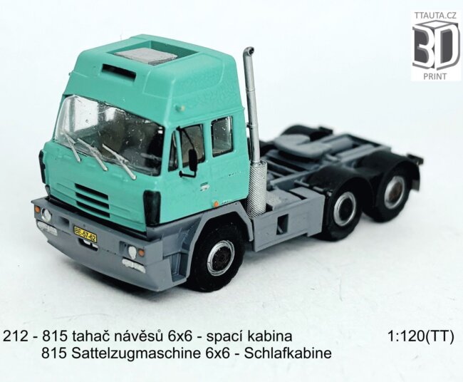 Stavebnice tahače 815-2 6×6 spací kabina – foto 2