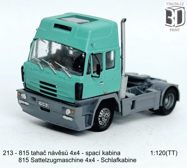 Stavebnice tahače 815-2 4×4 spací kabina