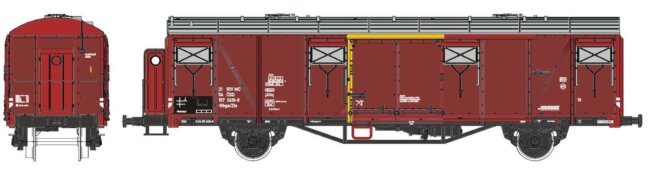 Krytý vůz Gbgs/Zts 10 ČSD - Obrázek 12